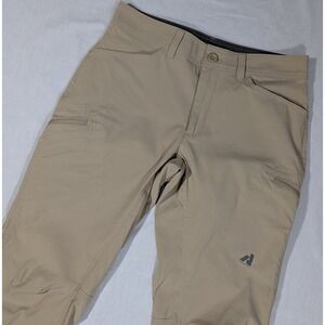Eddie Bauer First 1st Ascent Guide Pro Beige Tan Cargo Hiking Pants 33x32* Mens